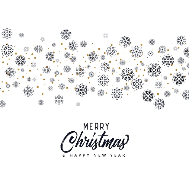 Free vector snowflake pattern for merry christmas season