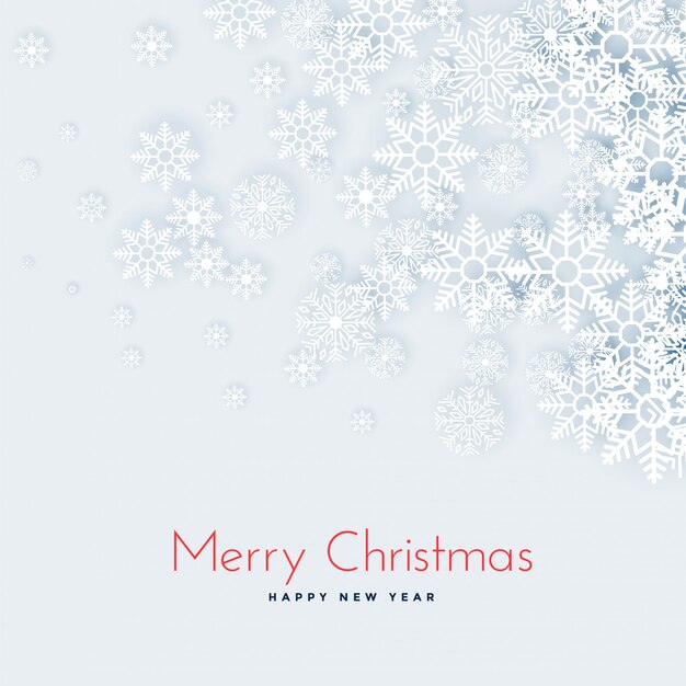 Snowflakes floating background for christmas