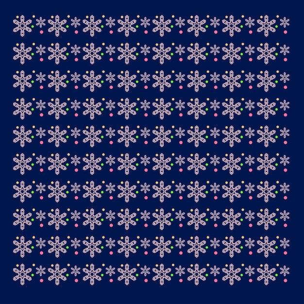 Free vector snowflakes pattern