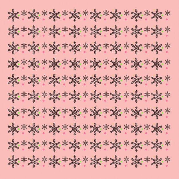 Free vector snowflakes pattern