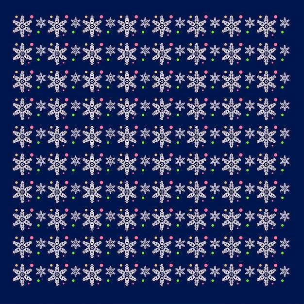 Snowflakes pattern