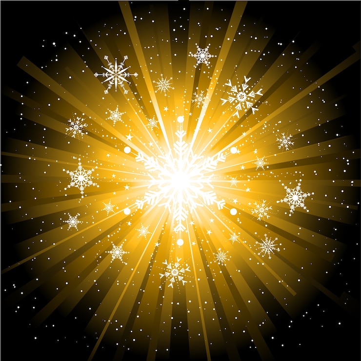 Free Vector snowflakes and stars christmas