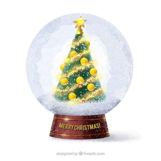 Free vector snowglobe background