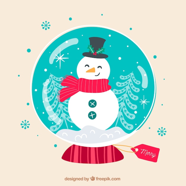 Free vector snowglobe background