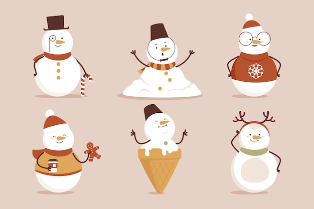 Snowman character collection