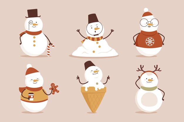 Snowman character collection