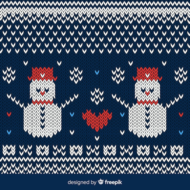 Бесплатное векторное изображение Снеговики