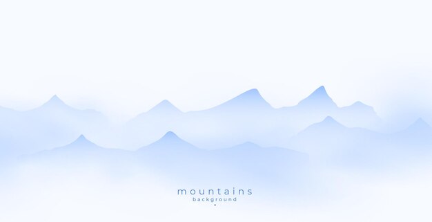 Snowy mountain peak background for travel and adventure