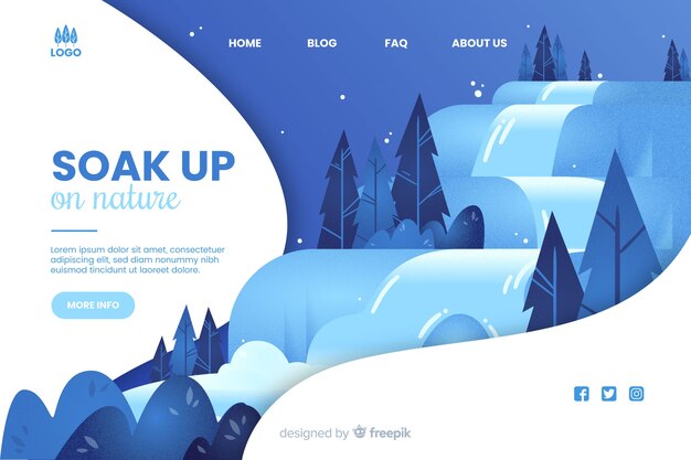 Soak up on nature web template