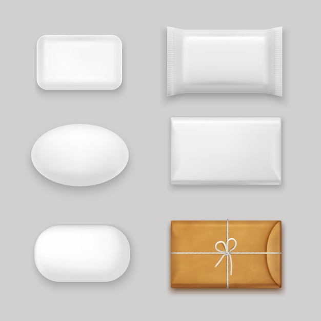 Free vector soap bars set