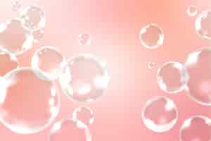 Бесплатное векторное изображение Мыльные пузыри в стиле девчушки