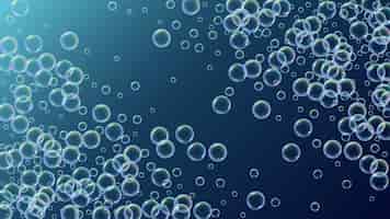 Free vector soap cleaning foam background shampoo bubbles and suds