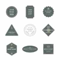 Free vector soap label collection