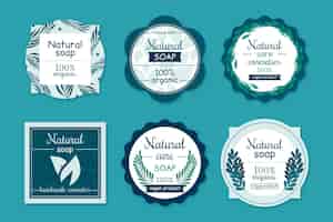 Free vector soap label pack