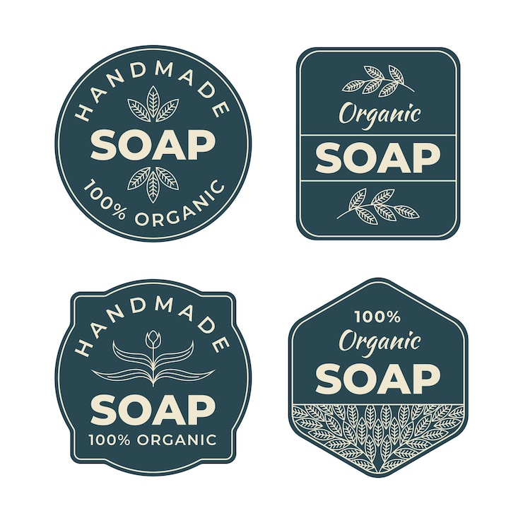 Free Vector soap label set