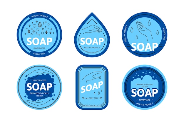 Soap logo collection template