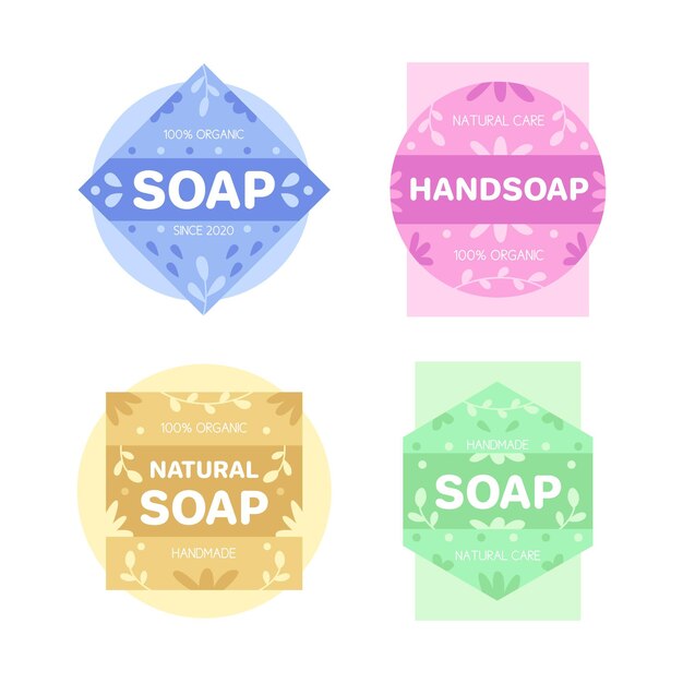 Soap logo template collection