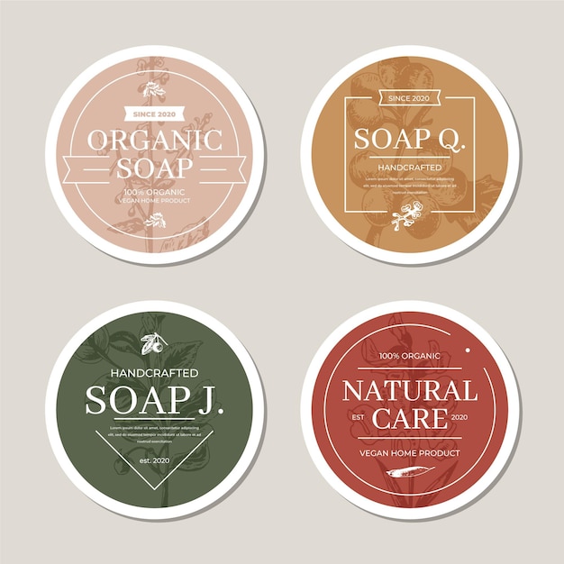 Free vector soap logo template