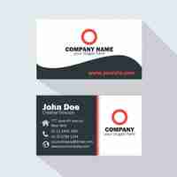 Free vector sober business card