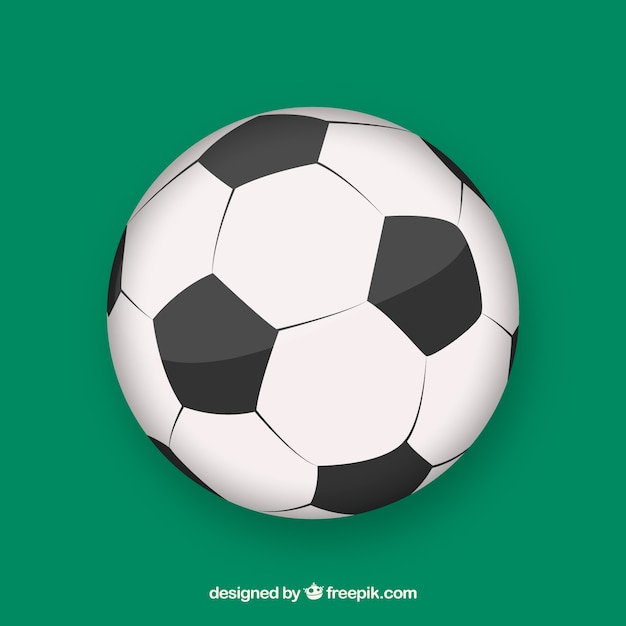 Free vector soccer ball background in flat style