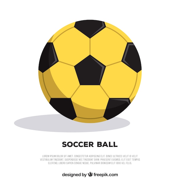 Soccer ball background in flat style