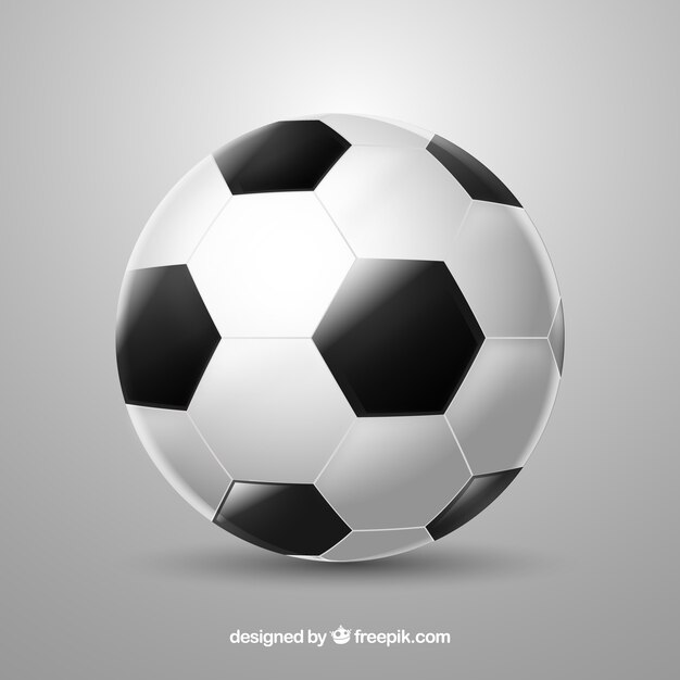 Soccer ball background in realistic style