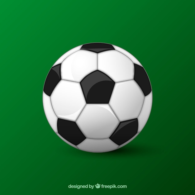 Soccer ball background in realistic style