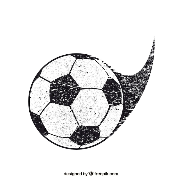 Free vector soccer ball background with texture