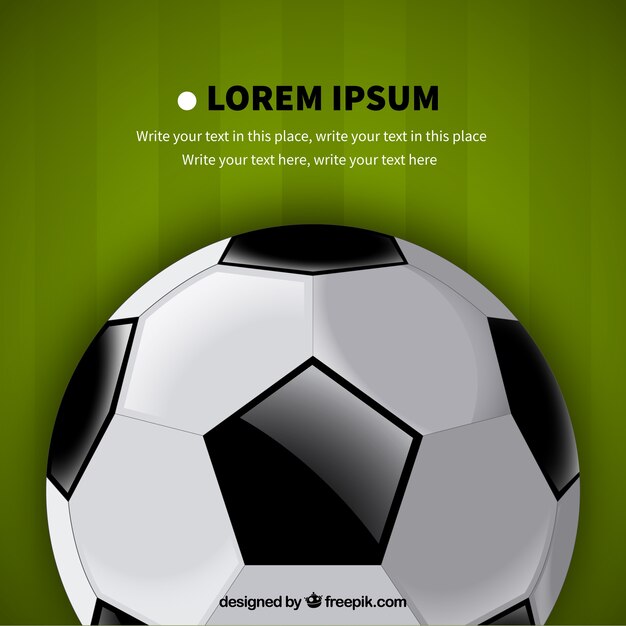 Soccer ball template