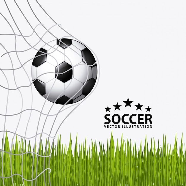 soccer ball with grass