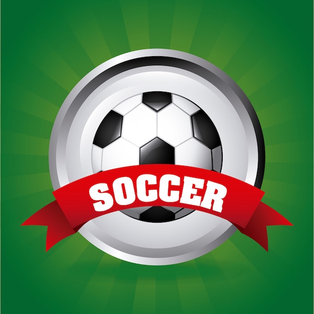 soccer ball with ribbon