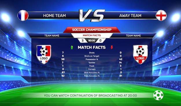 Soccer Championship Broadcast Background