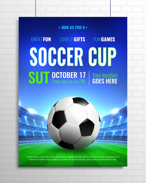 Free vector soccer cup