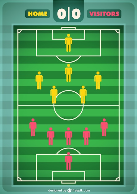 Free vector soccer field