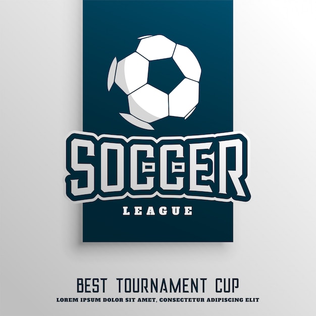 Free vector soccer football tournament league background