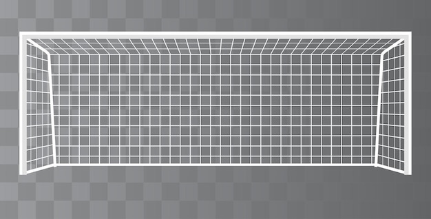 Premium Vector Soccer Goal Football Goalpost With Net On A Transparent Background Premium Vector Soccer Goal Football Goalpost With Net On A Transparent Background