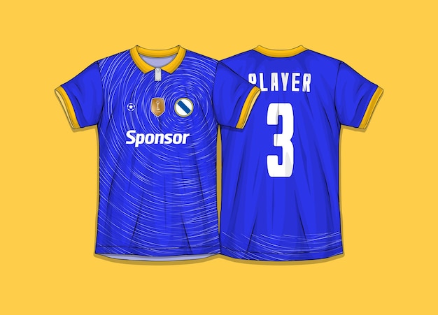 Vettore gratuito design della maglia da calcio per il design della maglietta sportiva a sublimazione