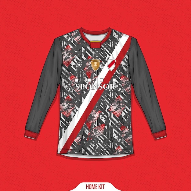 Vettore gratuito design della maglia da calcio per il design della maglietta sportiva a sublimazione