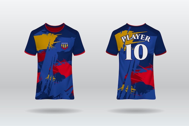 Disegno del modello di maglia da calcio