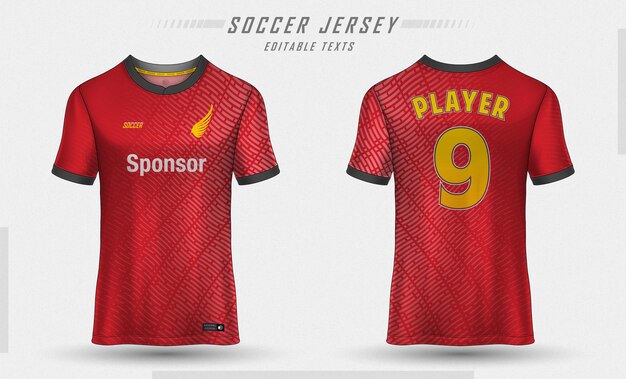 サッカージャージーテンプレート スポーツTシャツデザイン