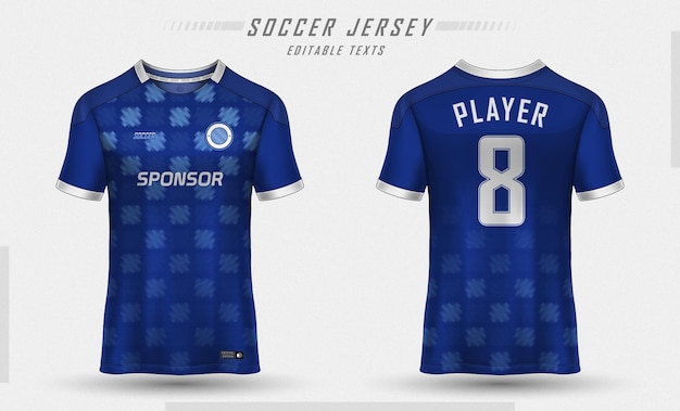 Free vector soccer jersey template sport t-shirt design