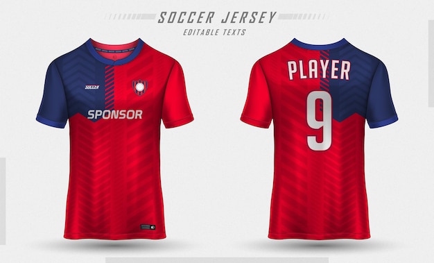 Soccer jersey template sport t-shirt design