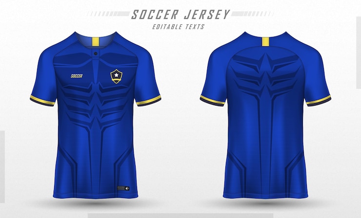Free Vector soccer jersey template sport t shirt design