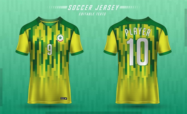 Green and hotsell yellow soccer jersey