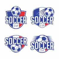 Free vector soccer logo template designs