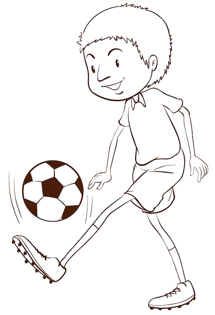 A soccer player