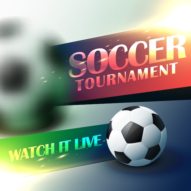 Free vector soccer tournament background