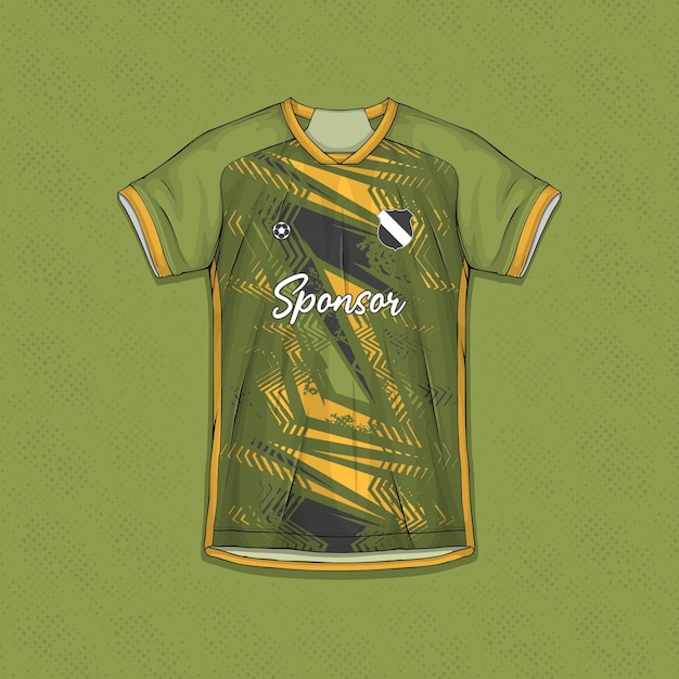 Бесплатное векторное изображение Футбольная форма векторная графика сублимация дизайн спортивной одежды