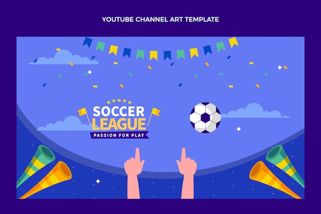 サッカーYouTubeチャンネルアートカバー