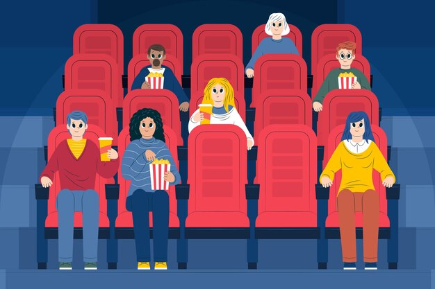 Social distancing in movie theaters